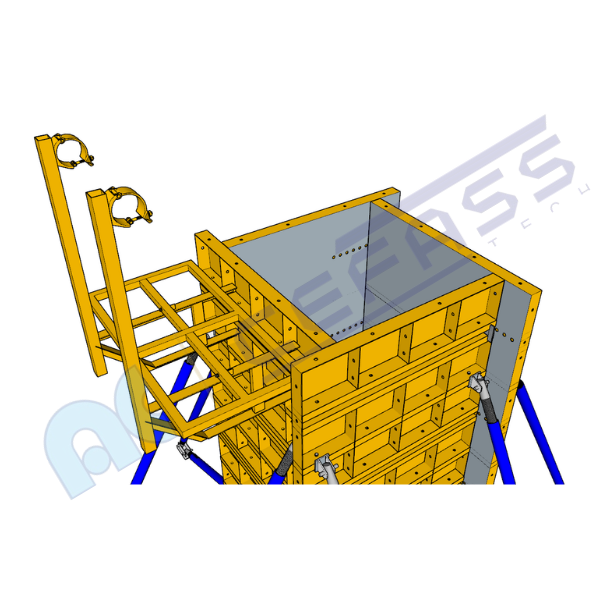 แบบเสาปรับขนาดใหญ่ (Large Adjustable Column Formwork)